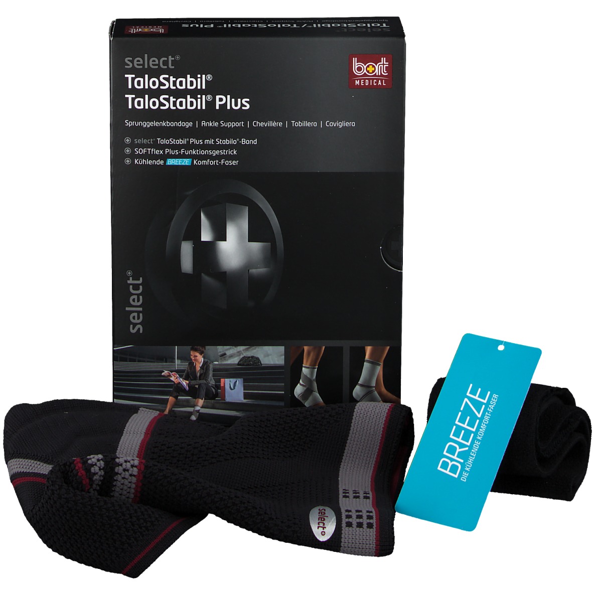 Bort select® TaloStabil® plus rechts Gr. L schwarz