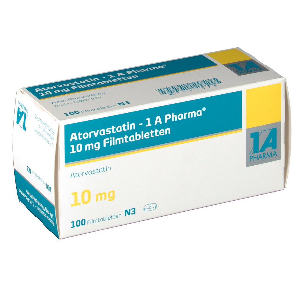 ATORVASTATIN 1A Pharma 10 mg Filmtabletten