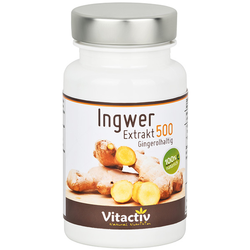 Vitactiv Natural Nutrition Ingwer Extrakt 500