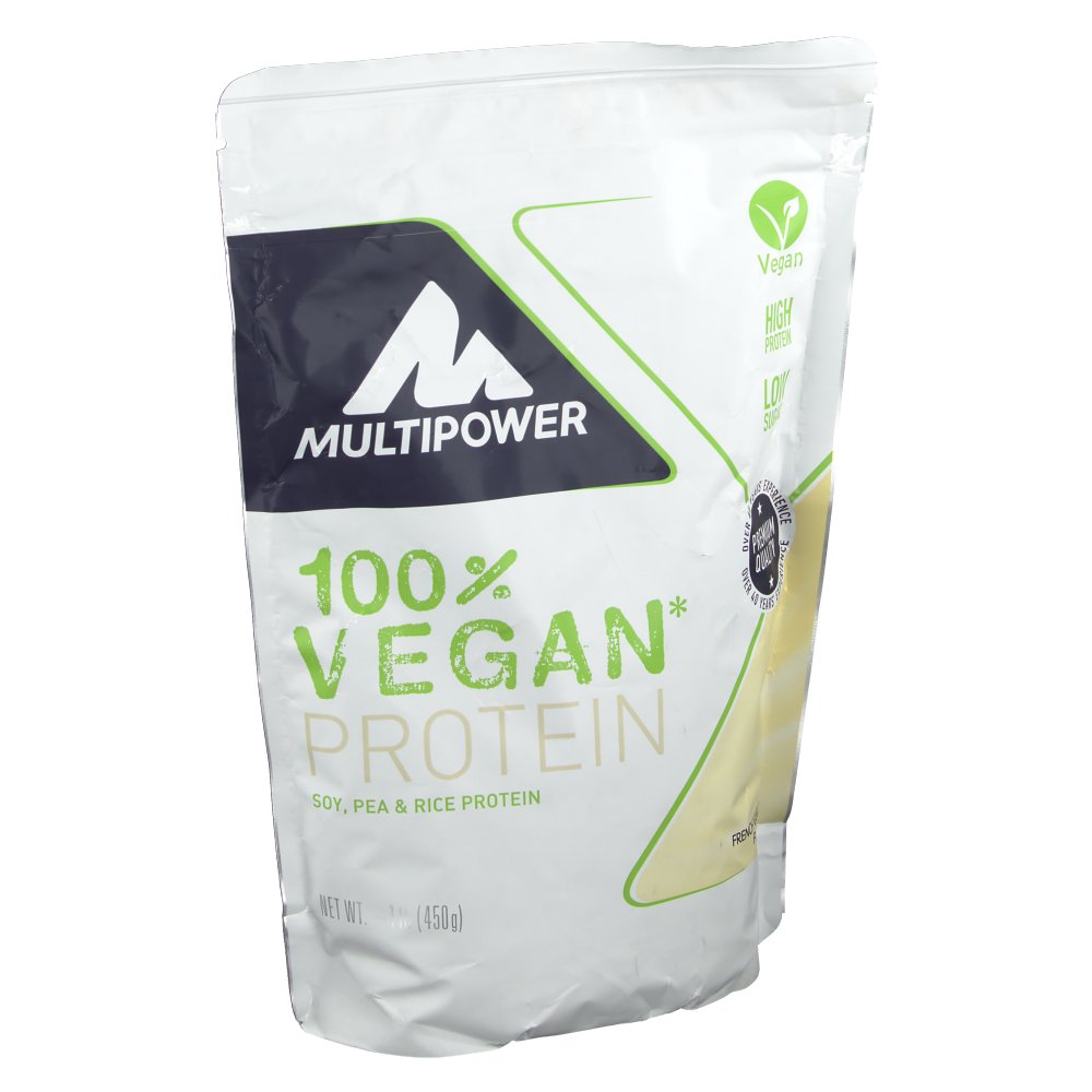 Multipower 100 % Vegan Protein, Vanille, Pulver