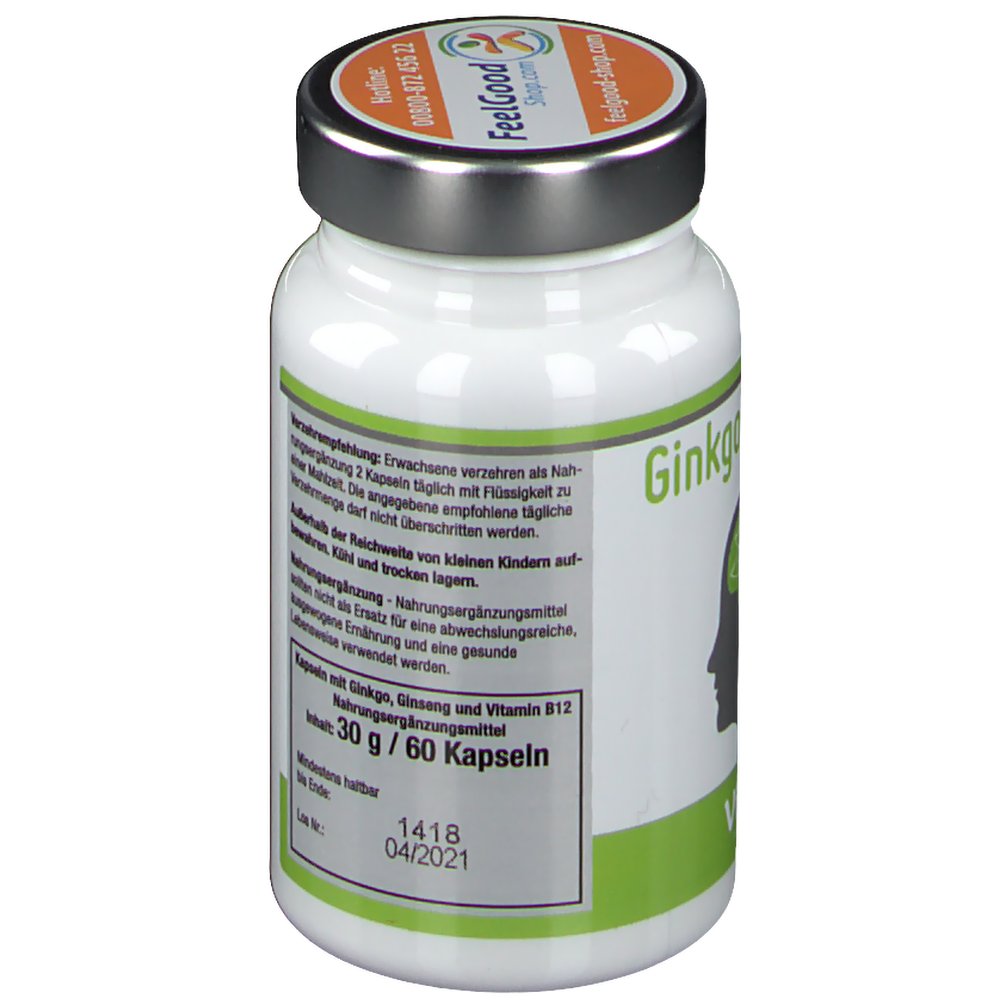 Vitactiv Ginkgo + Ginseng + B12