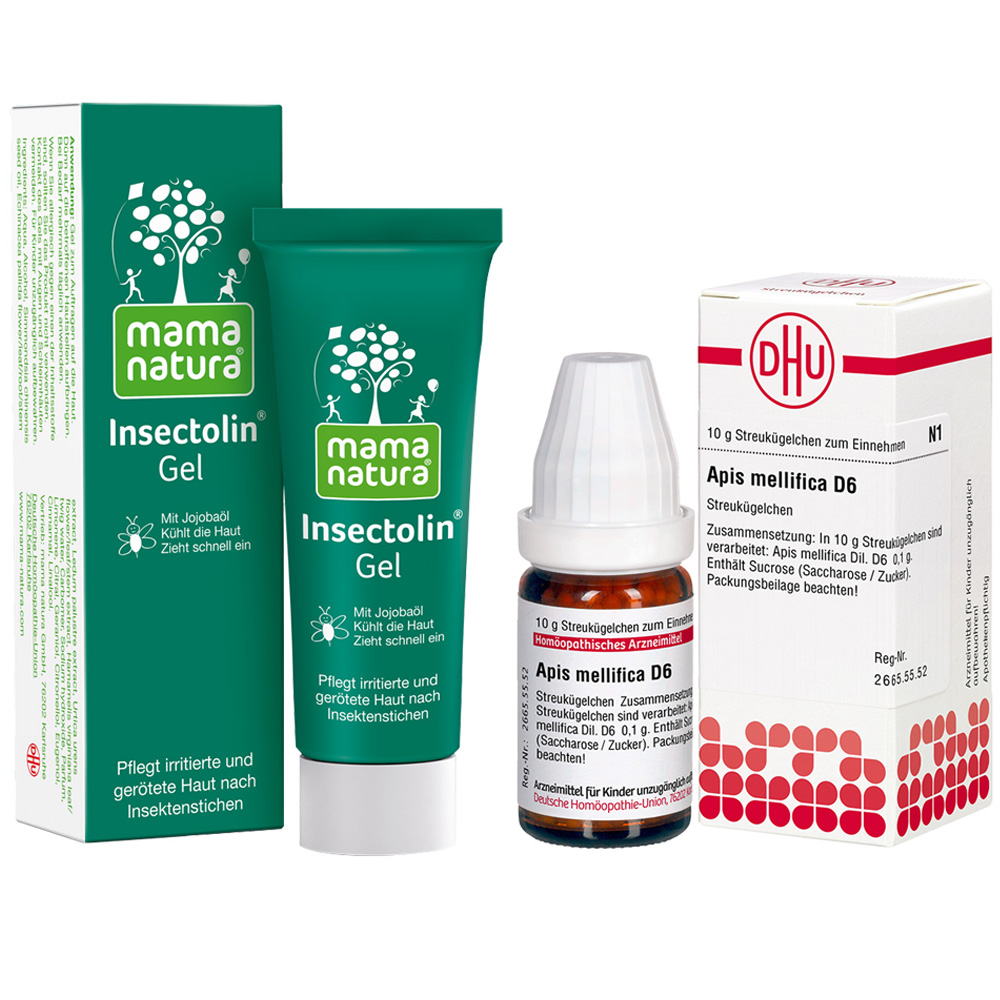 Outdoor-Set Insectolin + Apis Mellifica D6