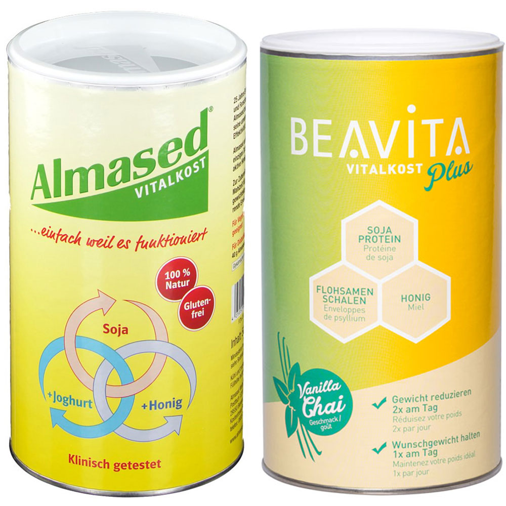 Beavita Vitalkost Plus Vanilla Chai + Almased-Pflanzen-Eiweißkost