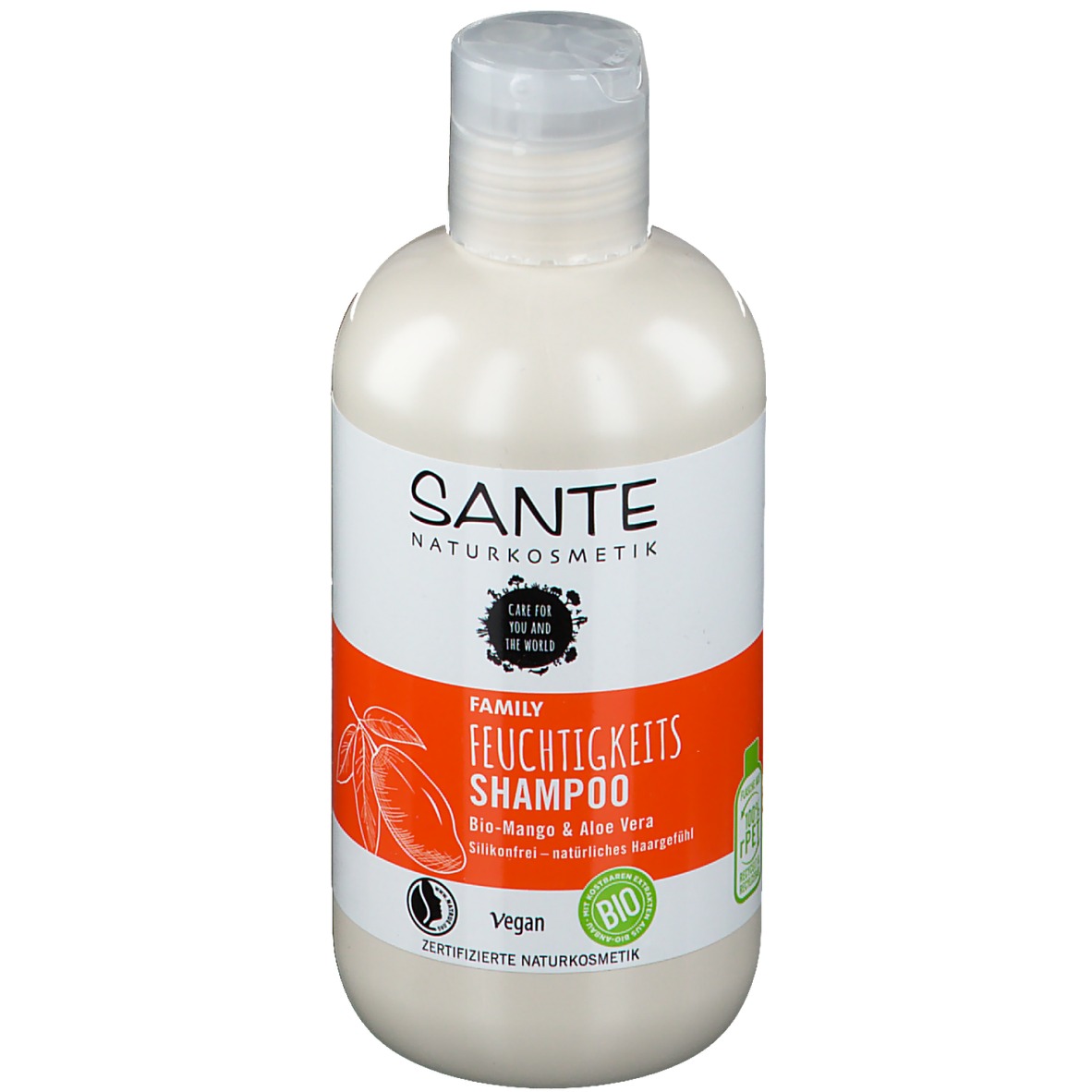 Sante Naturkosmetik Family Feuchtigkeits Shampoo Bio-Mange & Aloe Vera