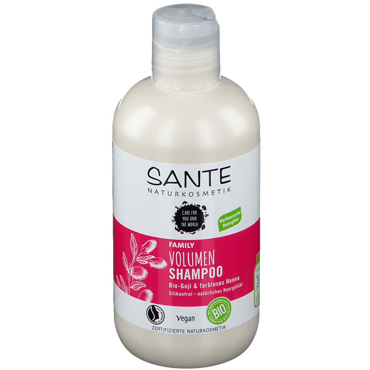Sante Naturkosmetik Family Volumen Shampoo Bio-Goji & Farbloses Henna