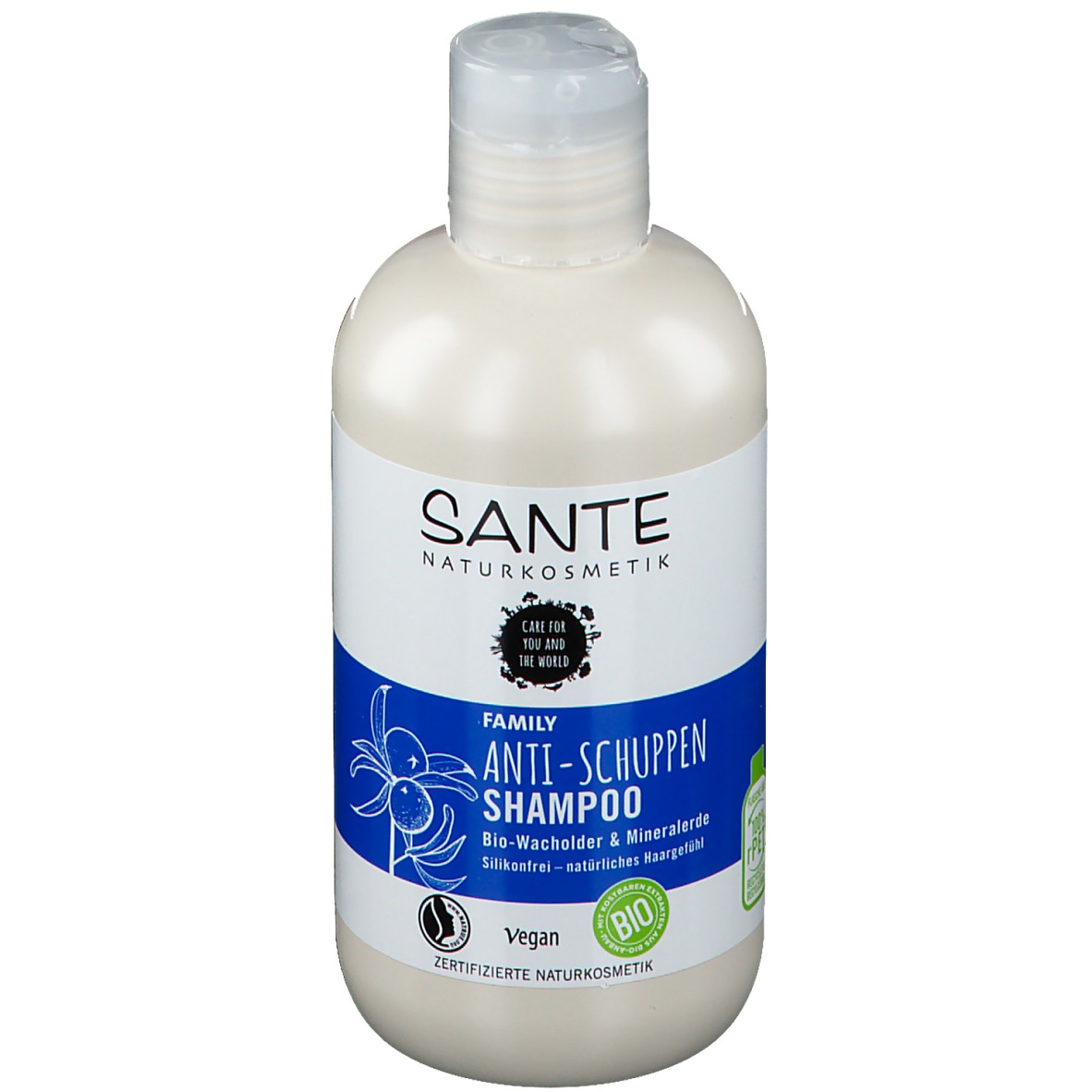 Sante Family Naturkosmetik Anti-Schuppen Shampoo Bio-Wacholder & Mineralerde