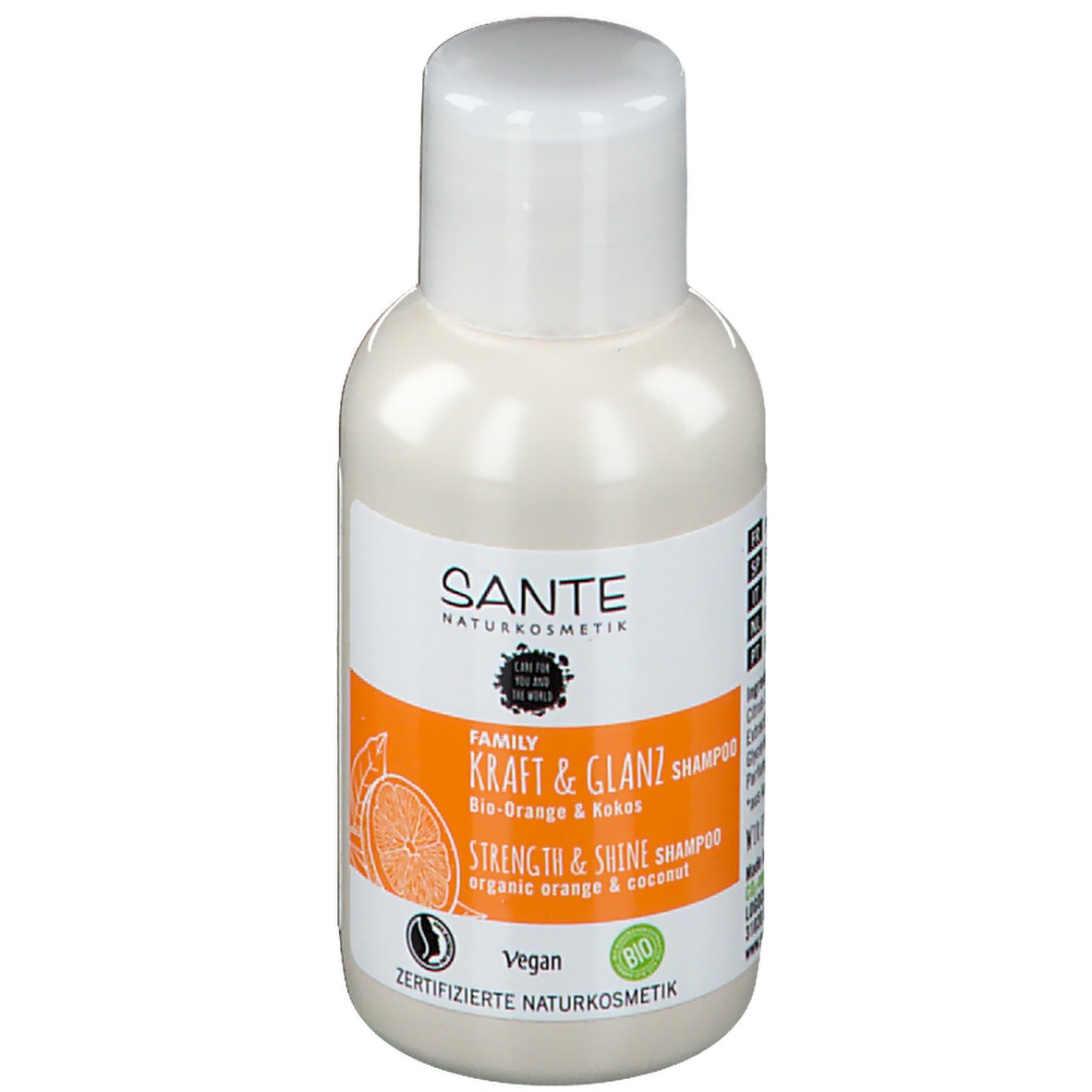 Sante Naturkosmetik Family Kraft & Glanz Shampoo Bio-Orange & Kokos