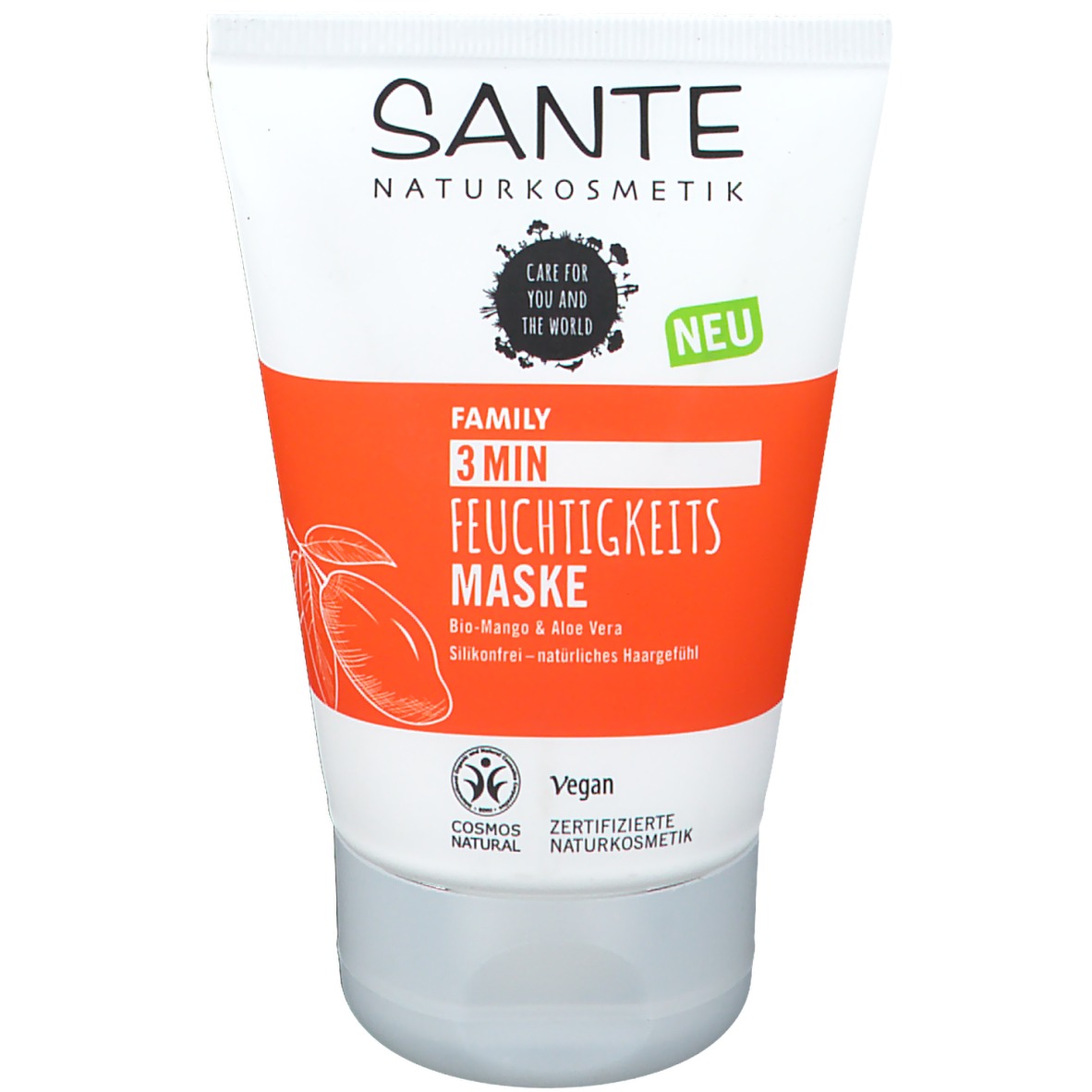 Sante Family Naturkosmetik 3 Min Feuchtigkeits Maske Bio-Mango & Aloe Vera
