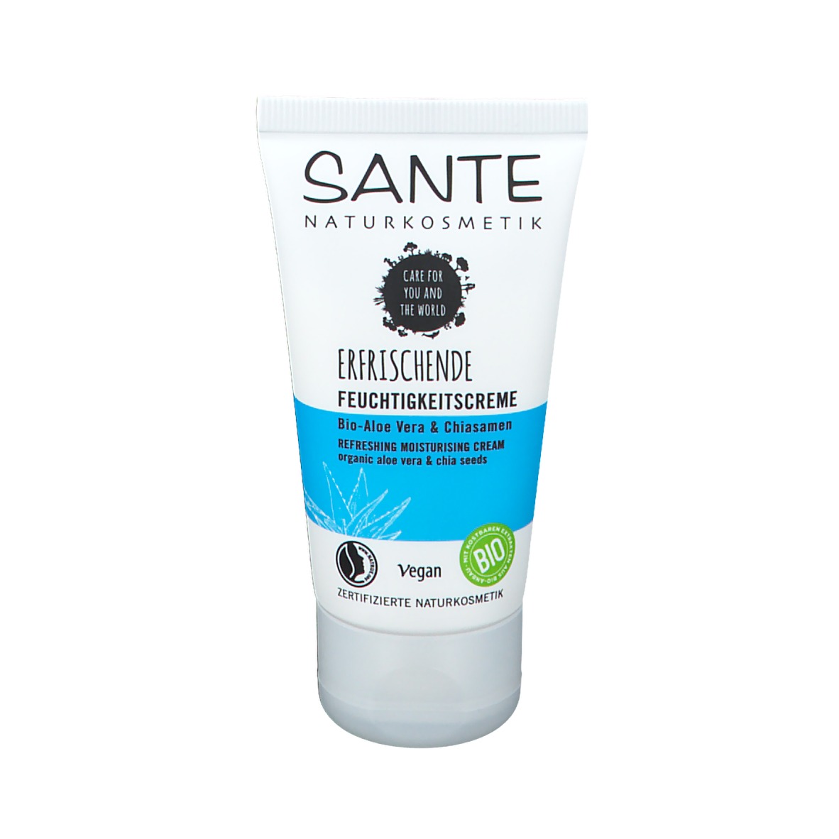 Sante Naturkosmetik Erfrischende Feuchtigkeitscreme Bio-Aloe Vera & Chiasamen