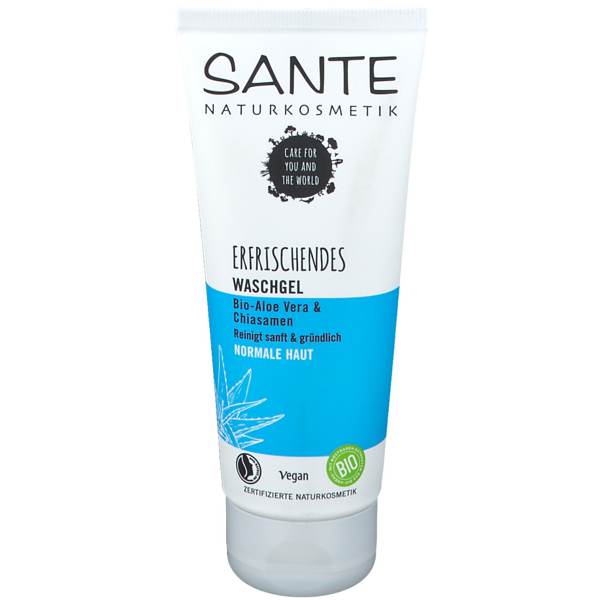 Sante Naturkosmetik Erfrischendes Waschgel Bio-Aloe Vera & Chiasamen
