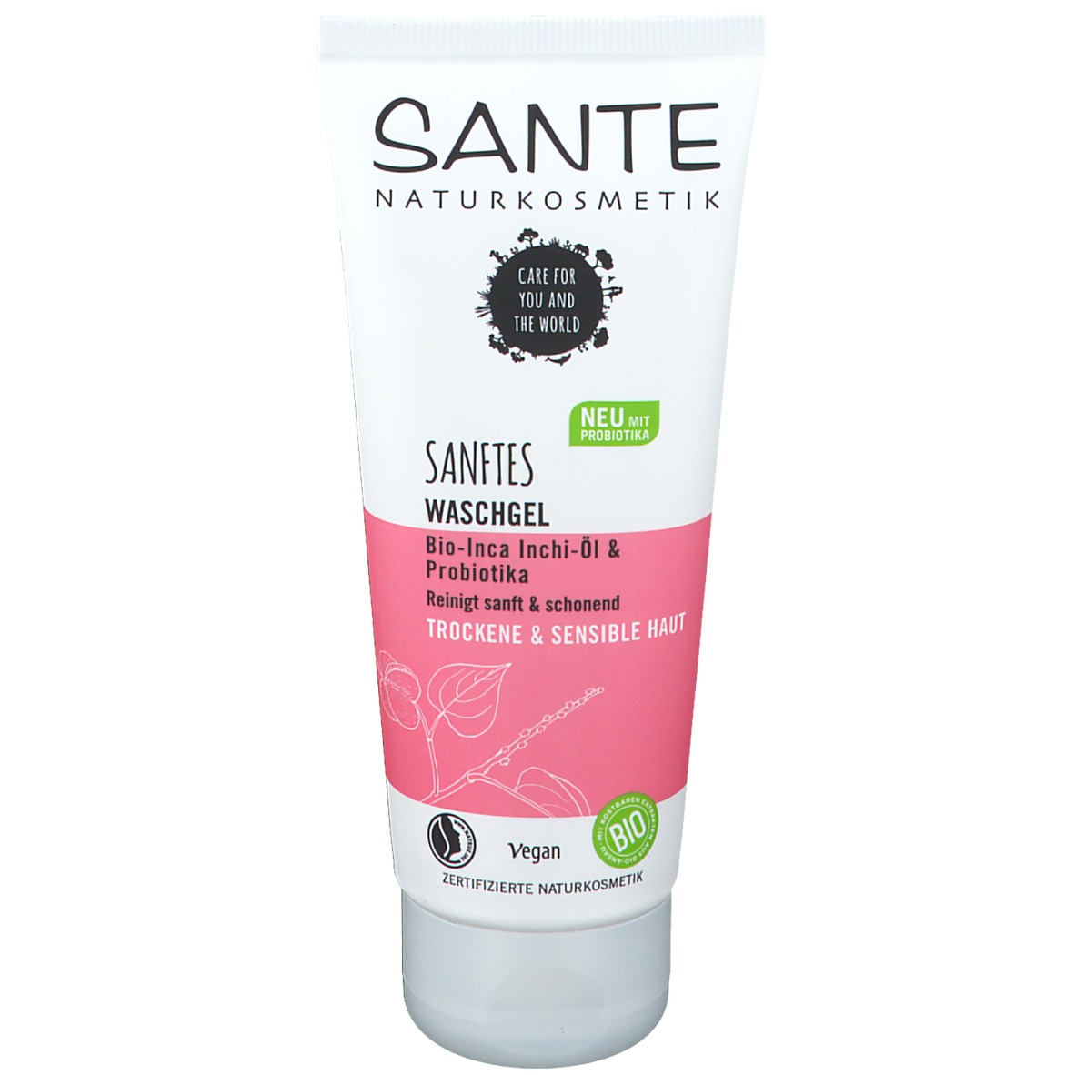 Sante Naturkosmetik Sanftes Waschgel Bio-Inca Inchi-Öl & Probiotika