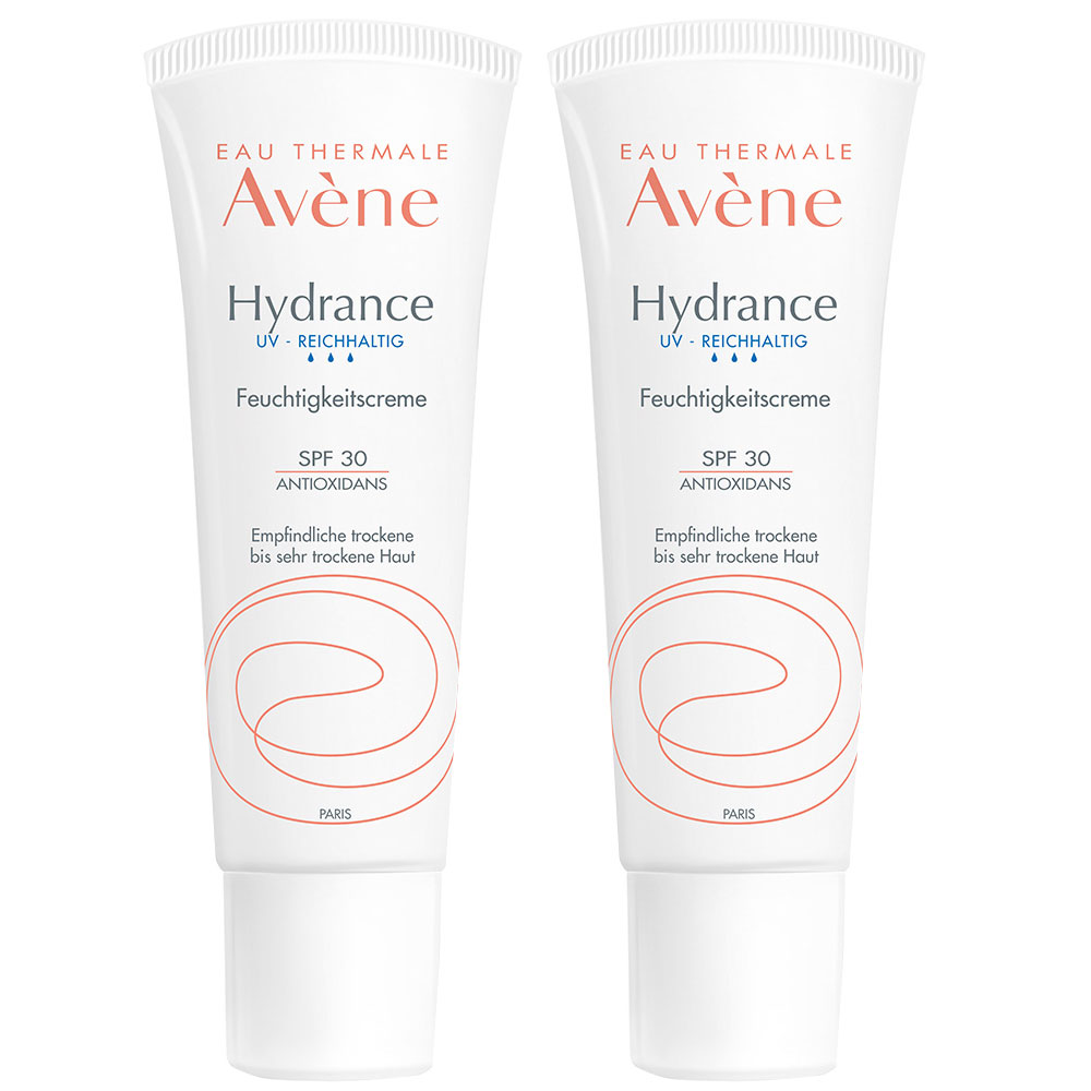 Avène Hydrance UV reichhaltige Feuchtigkeitscreme LSF 30 Doppelpack