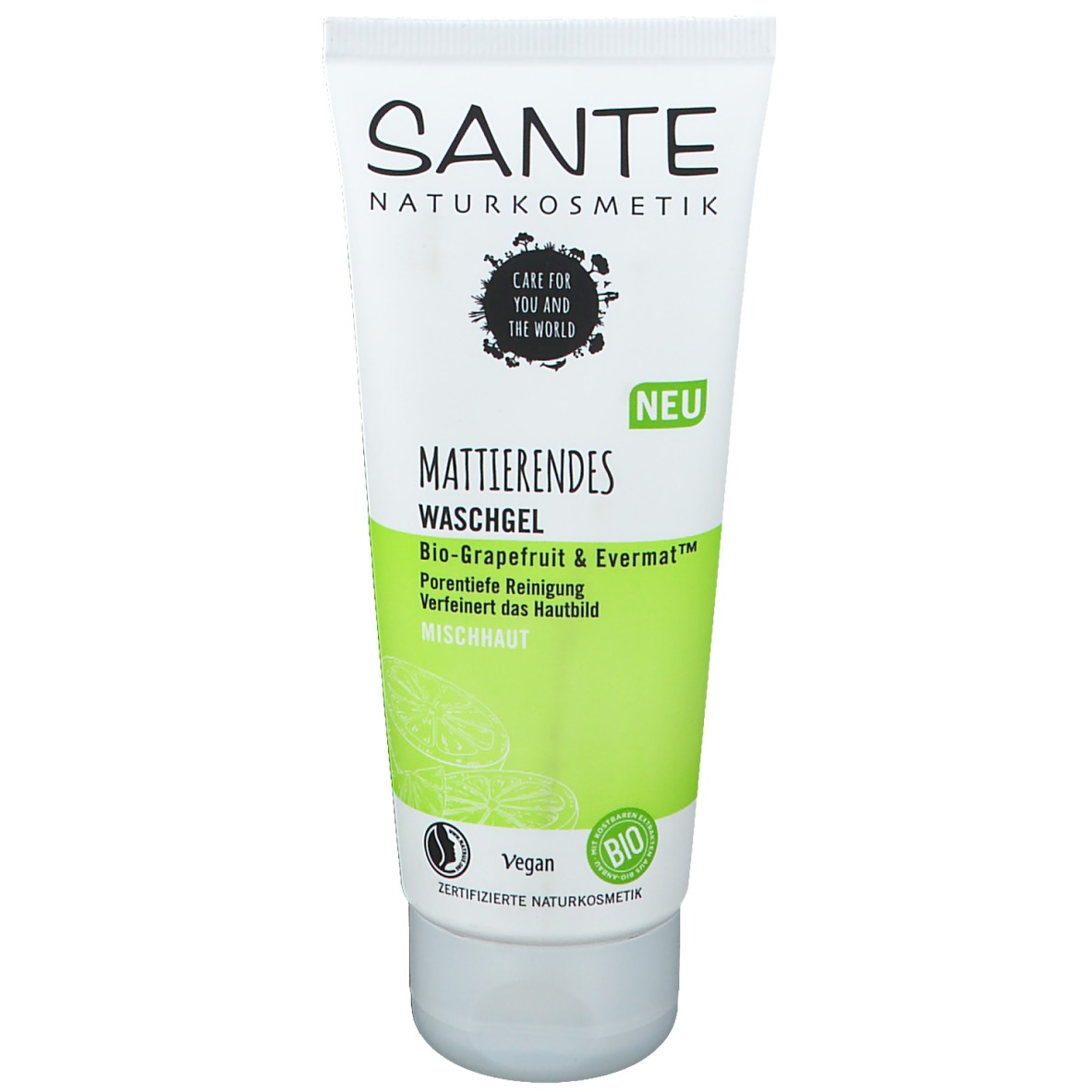 Sante Naturkosmetik Mattierendes Waschgel Bio-Grapefruit & Evermattm