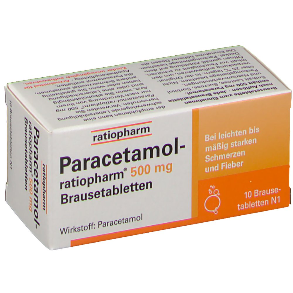 Paracetamolratiopharm® 500 mg Brausetabletten