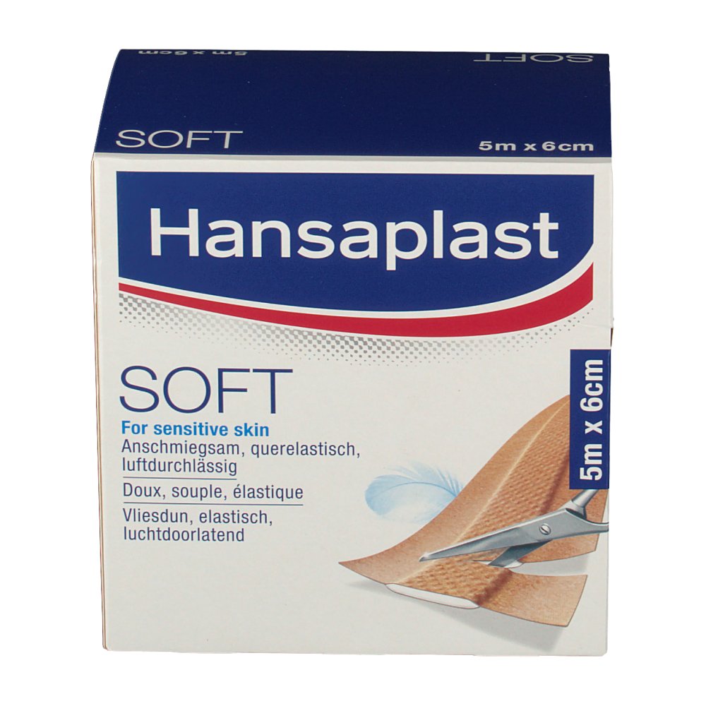 Hansaplast® Soft 6 cm x 5 m Rolle - shop-apotheke.com