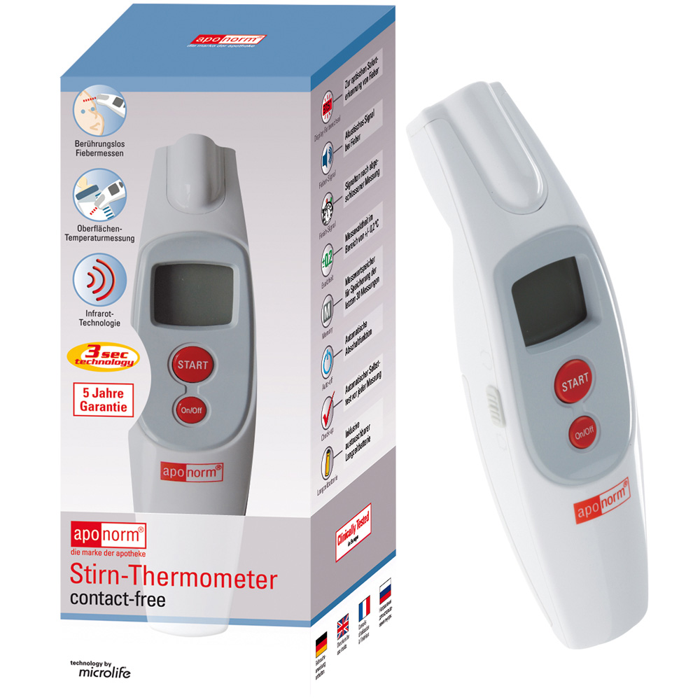 aponorm® Stirn-Thermometer contact-free - shop-apotheke.com