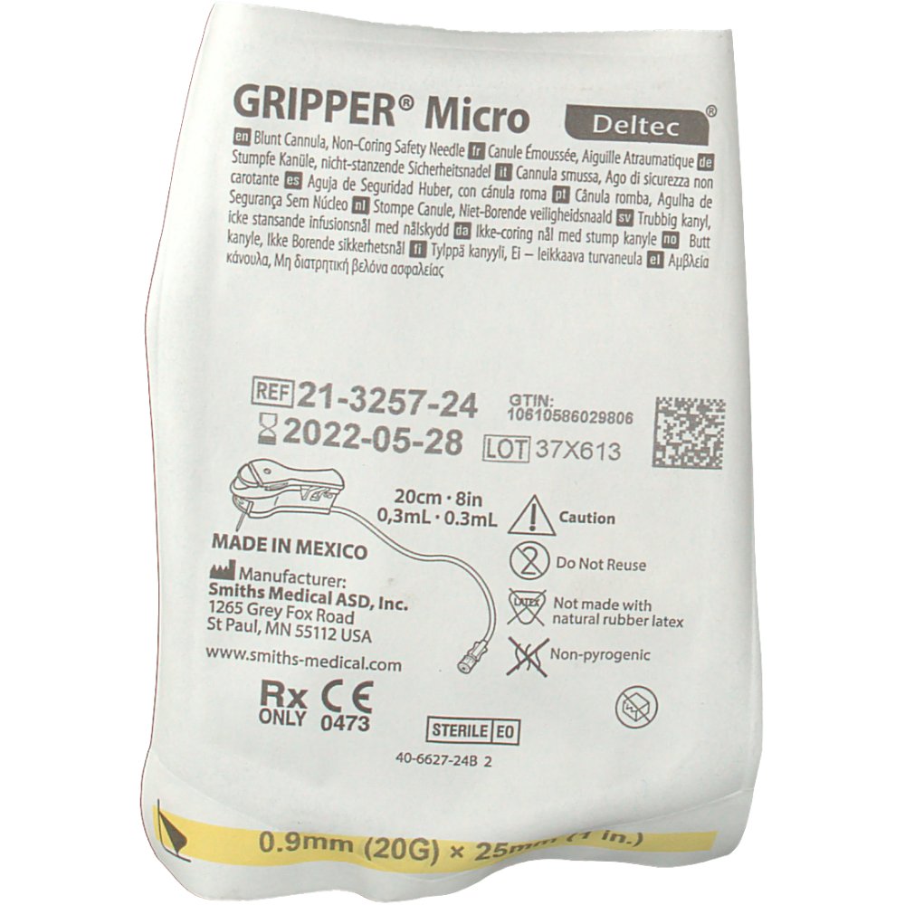 Deltec® GRIPPER® Micro 0,9 mm 20 G x 25 mm