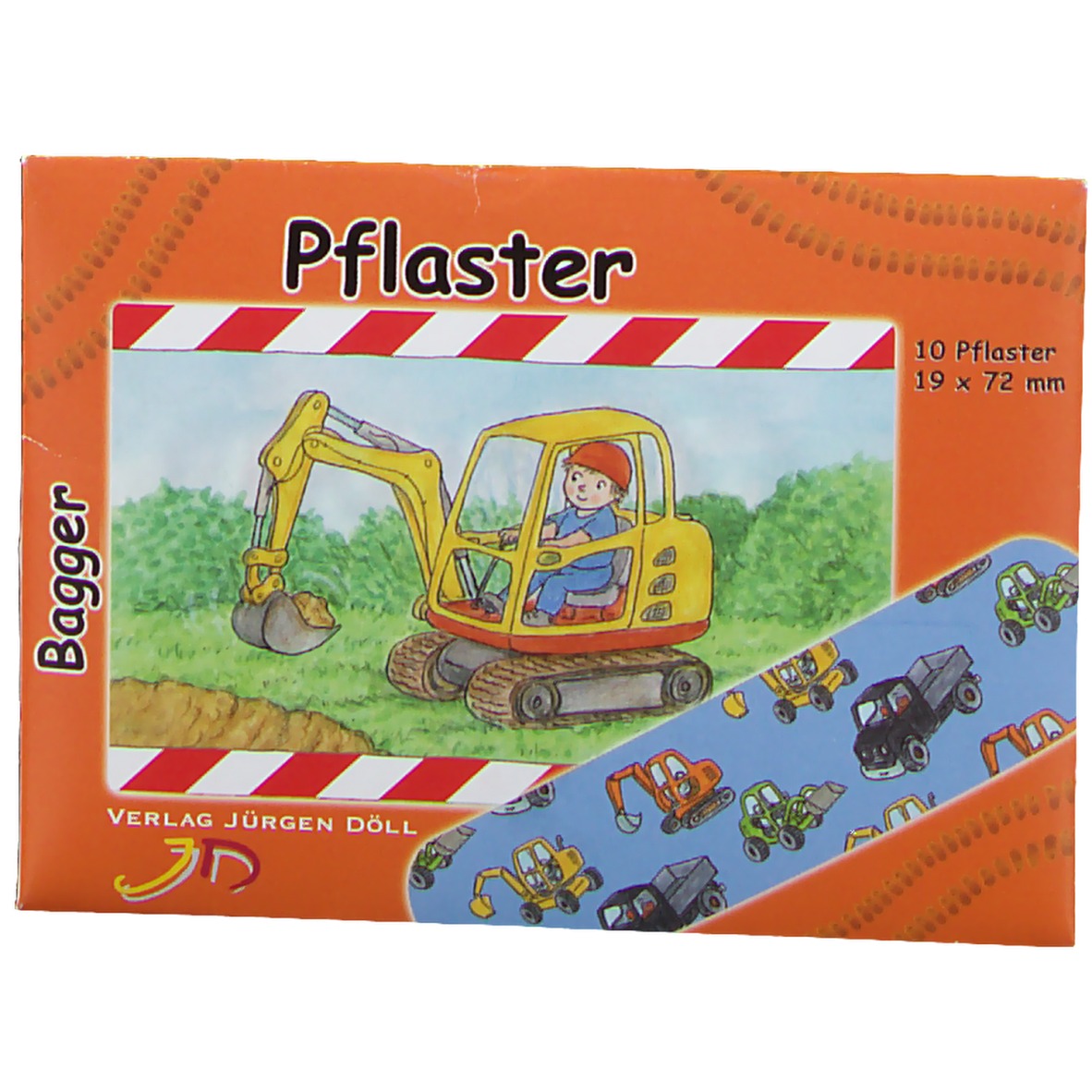 Kinderpflaster Bagger