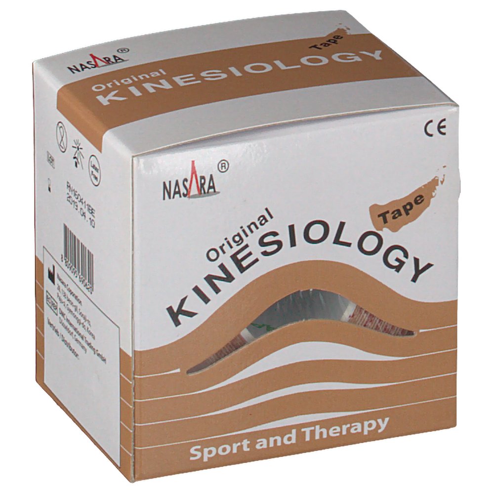 Nasara® Kinesiology-Tape classic 5 cm x 5 m Rolle Beige
