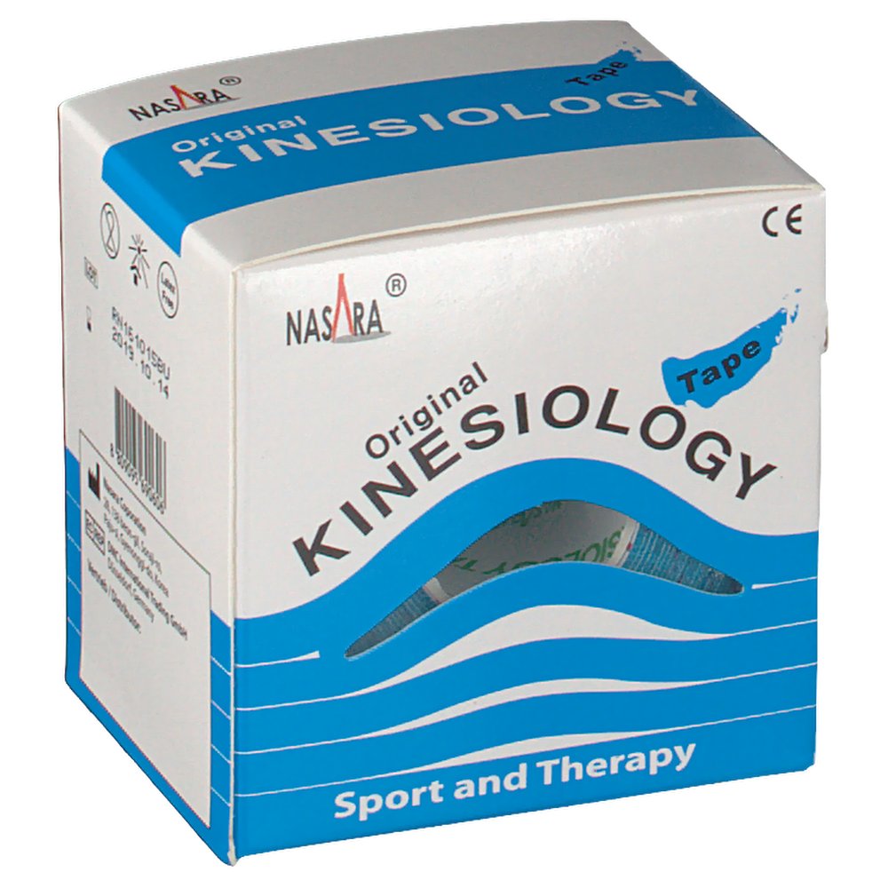 Nasara® Kinesiology-Tape classic 5 cm x 5 m Rolle Blau