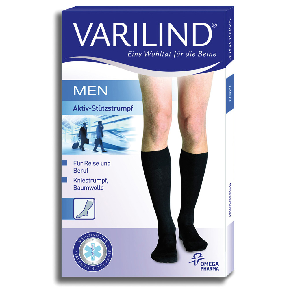Varilind® Men Kniestrümpfe 180 DEN anthrazit Gr. L (42,5-45)