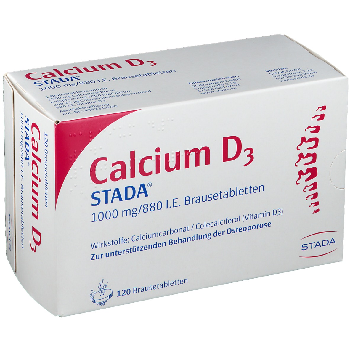 Calcium D3 Stada 1000 mg/880 I.e. Brausetabletten