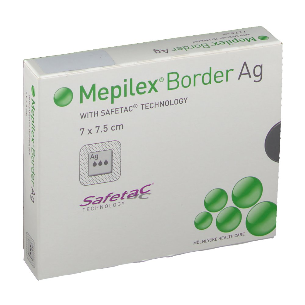 Mepilex® Border Ag 7 x 7,5 cm