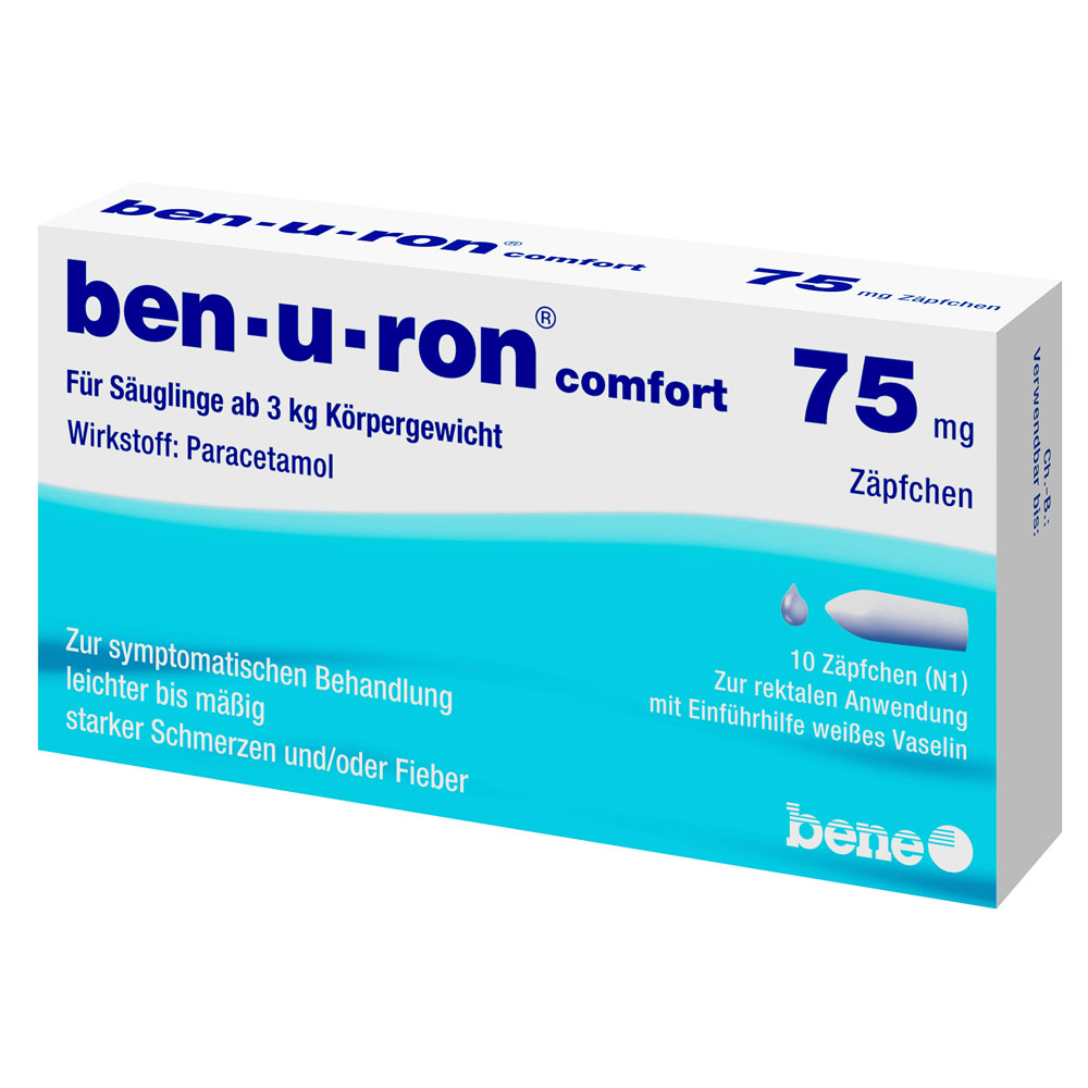 ben-u-ron? comfort 75 mg Zaepfchen - shop-apotheke.com