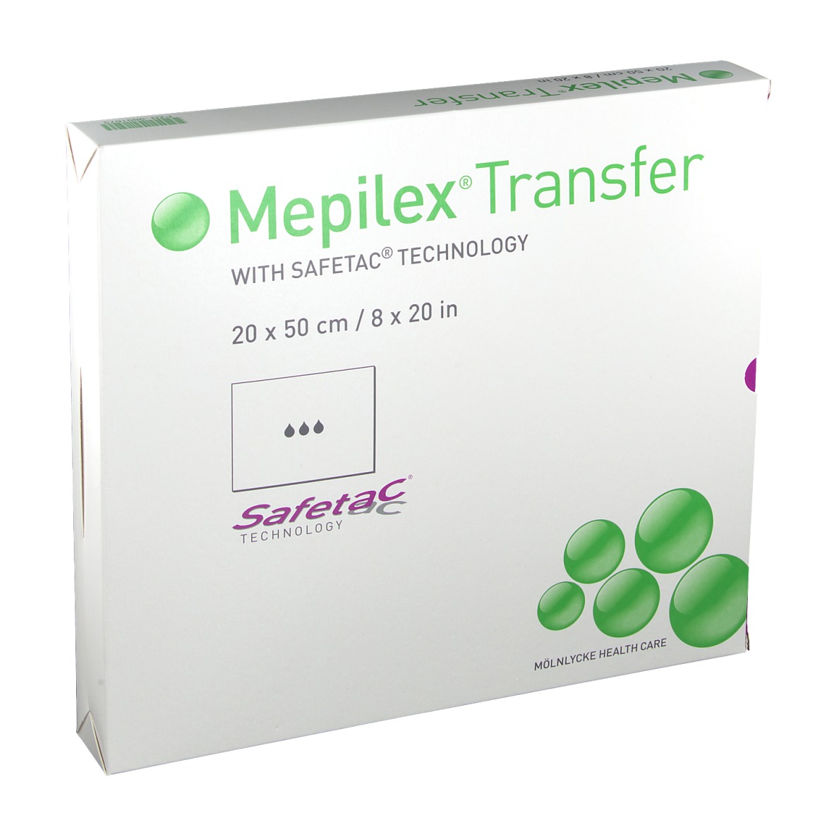 Mepilex Transfer Schaumverband 20x50 cm steril
