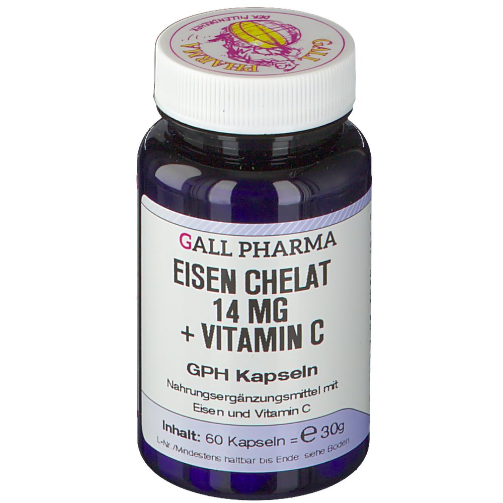 Eisen Chelat 14 mg + Vitamin C GPH