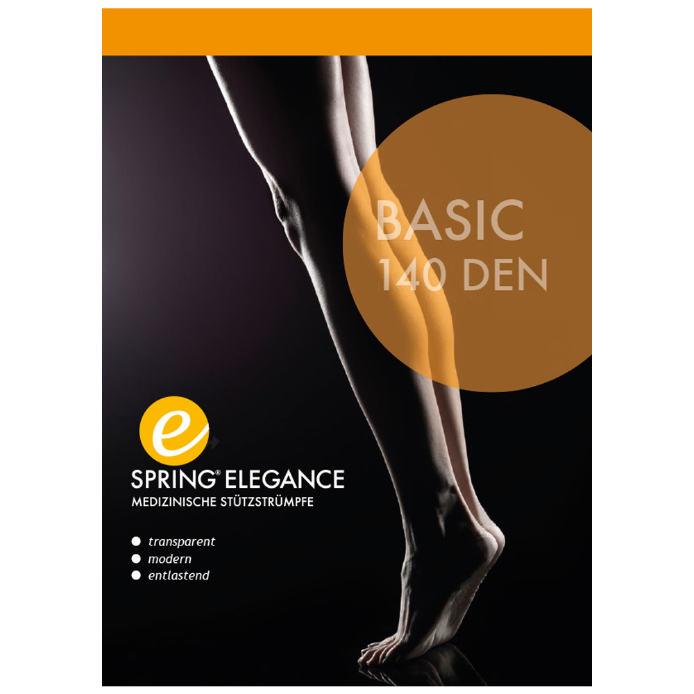 Spring® Elegance Basic Stützkniestrümpfe 140 DEN hell Gr. 38/39