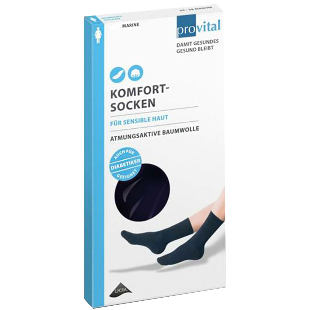 provital Komfortsocken Größe 39 - 42 marine