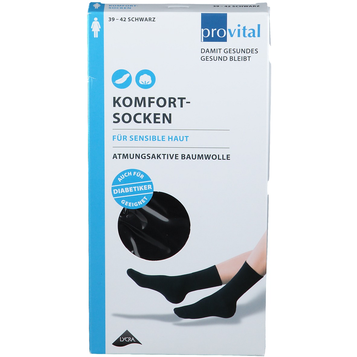 Komfortsocke W 39-42 SW
