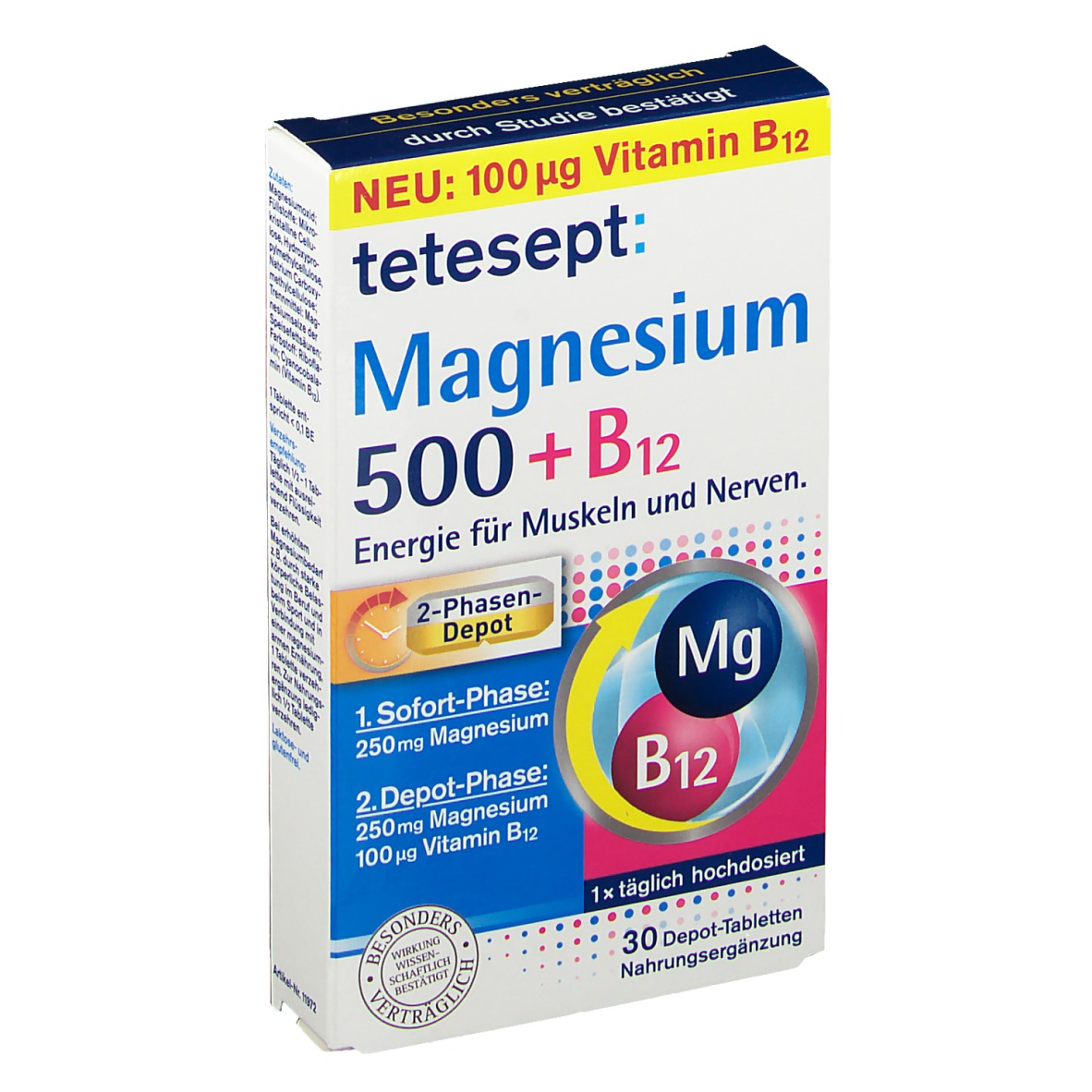 tetesept® Magnesium 500 + B12 Depot