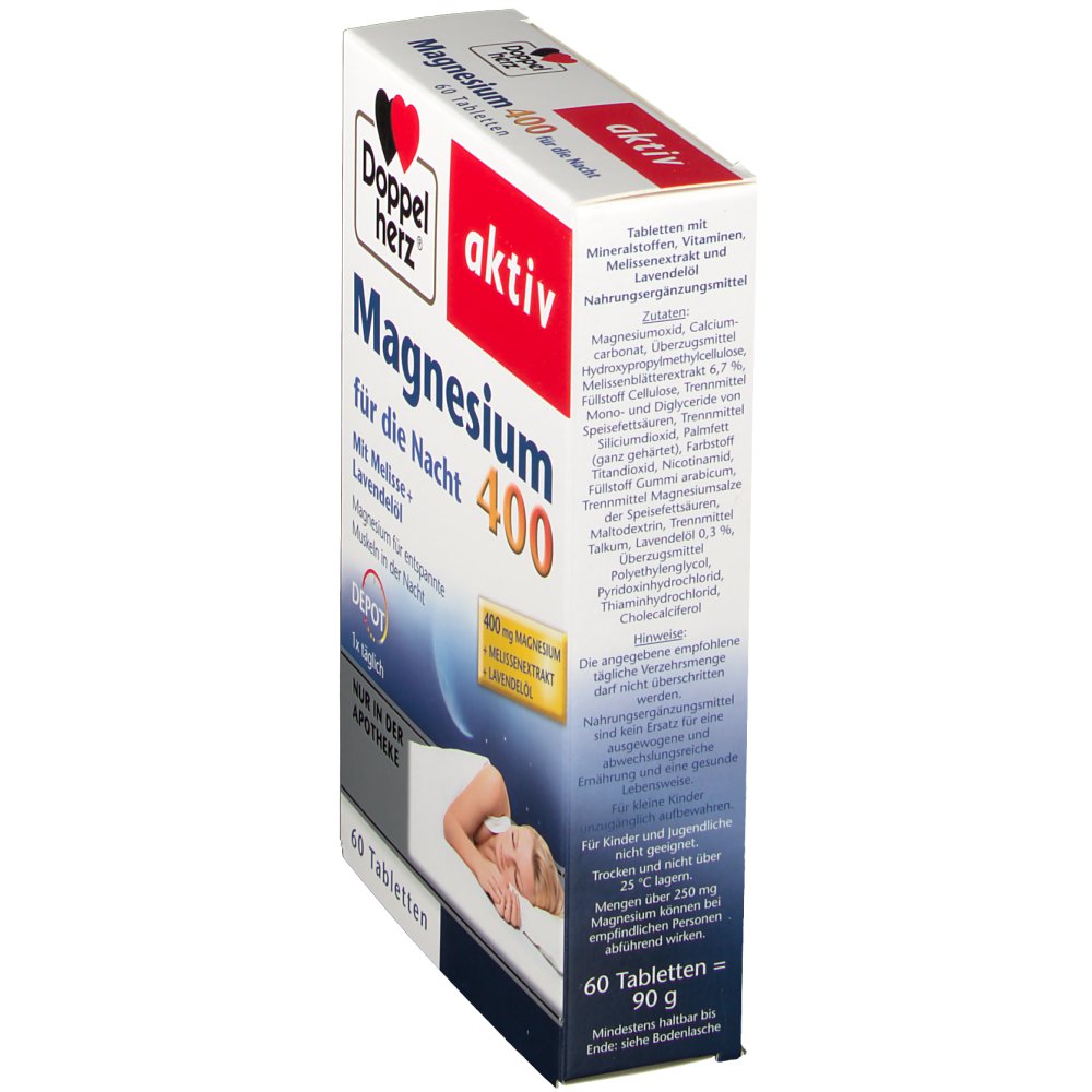 Produktbild von Doppelherz Melatonin + Magnesium – 30 Tabletten Für Besseren Schlaf & Entspannung (PZN 17573013)