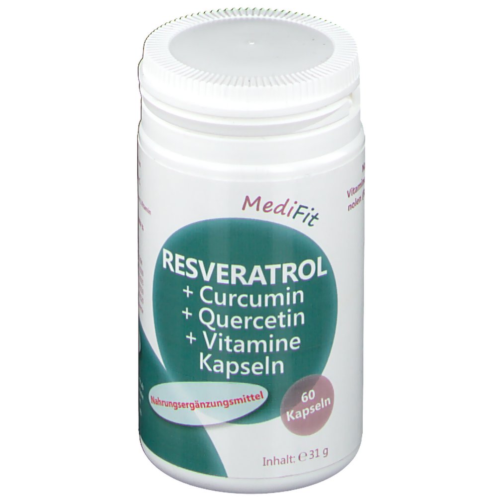 MediFit Resveratrol + Curcumin + Quercetin + Vitamine