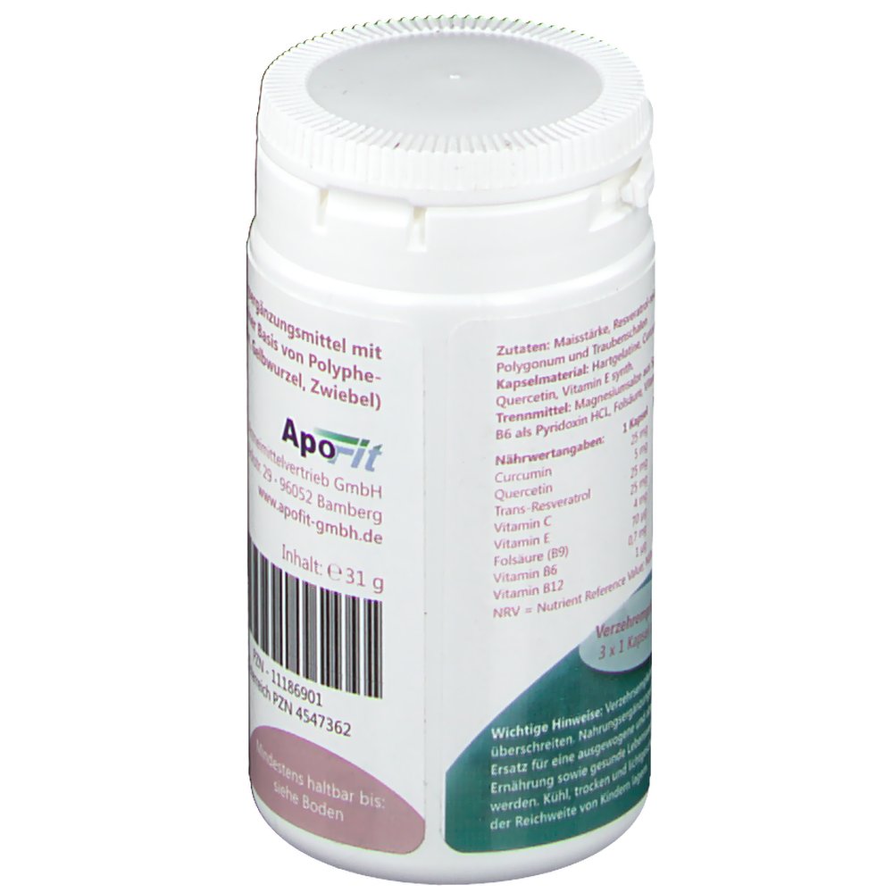 MediFit Resveratrol + Curcumin + Quercetin + Vitamine