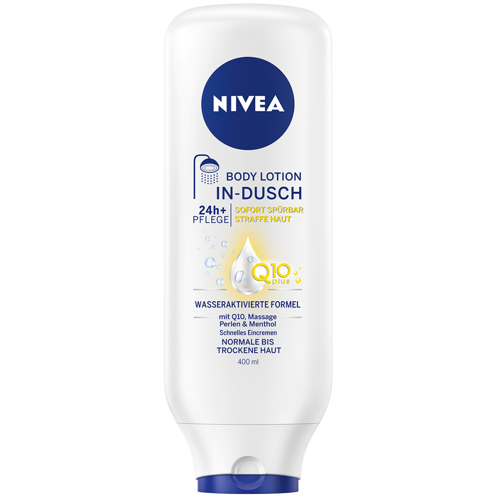 Nivea® In-Dusch Hautstraffende Q10 Body Lotion (400 ml) - Lotion - Beiersdorf AG/GB Deutschland Vertrieb Nivea® In-Dusch Hautstraffende Q10 Body Lotion (400 ml) - Lotion - Beiersdorf AG/GB Deutschland Vertrieb