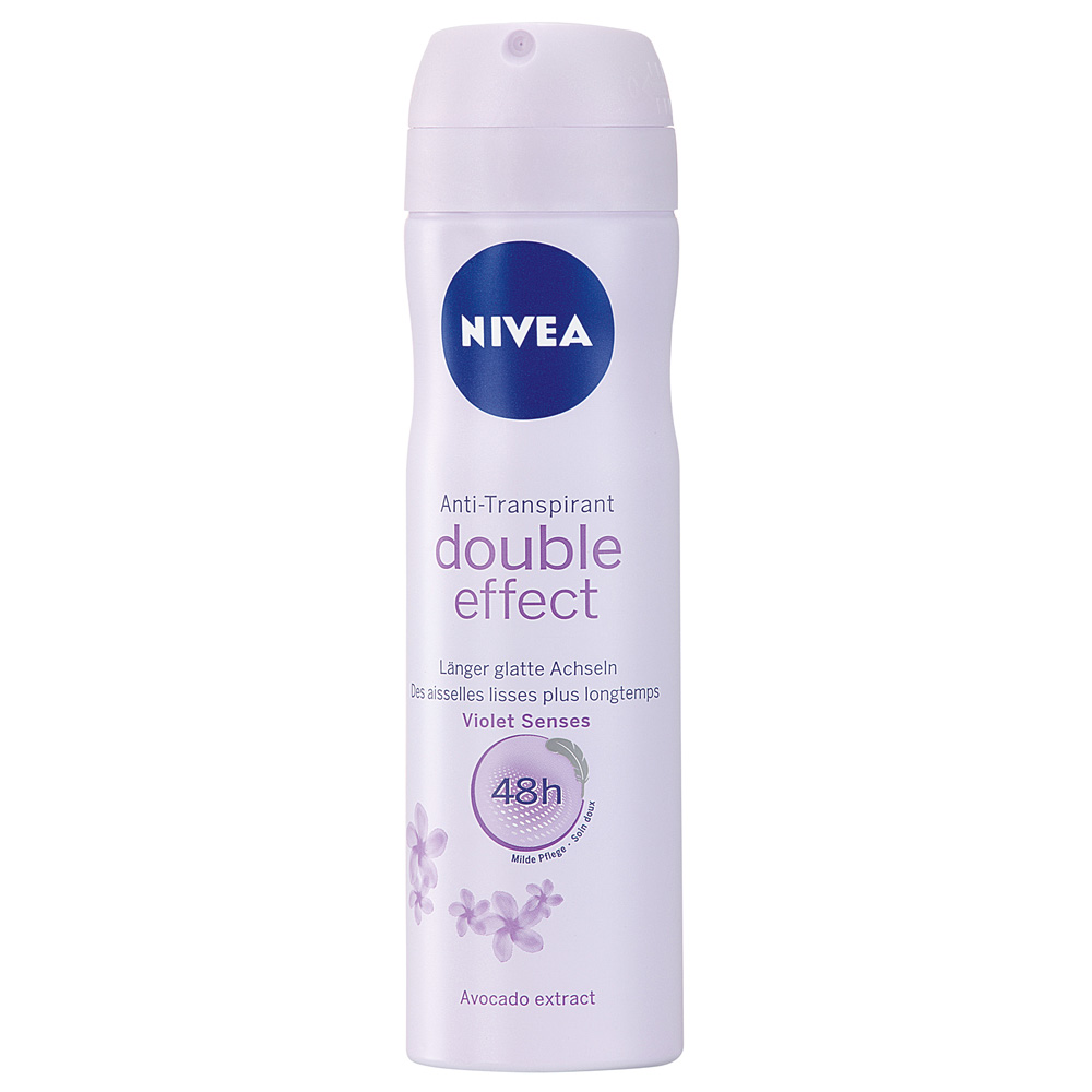 Nivea Deo Spray Double Effect Violet Senses – 48h Anti-Transpirant Mit Avocado-Extrakt | 150 Ml