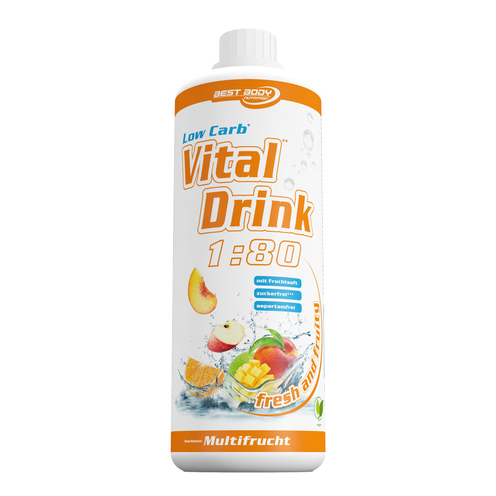 Best Body Nutrition Low Carb Nutrition Vital Drink Multifrucht