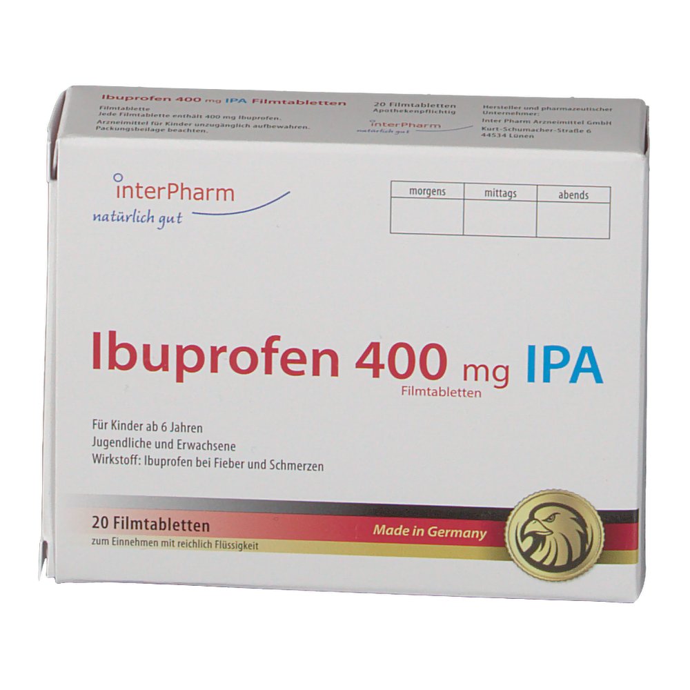 Ibuprofen 400 Entzündungshemmend