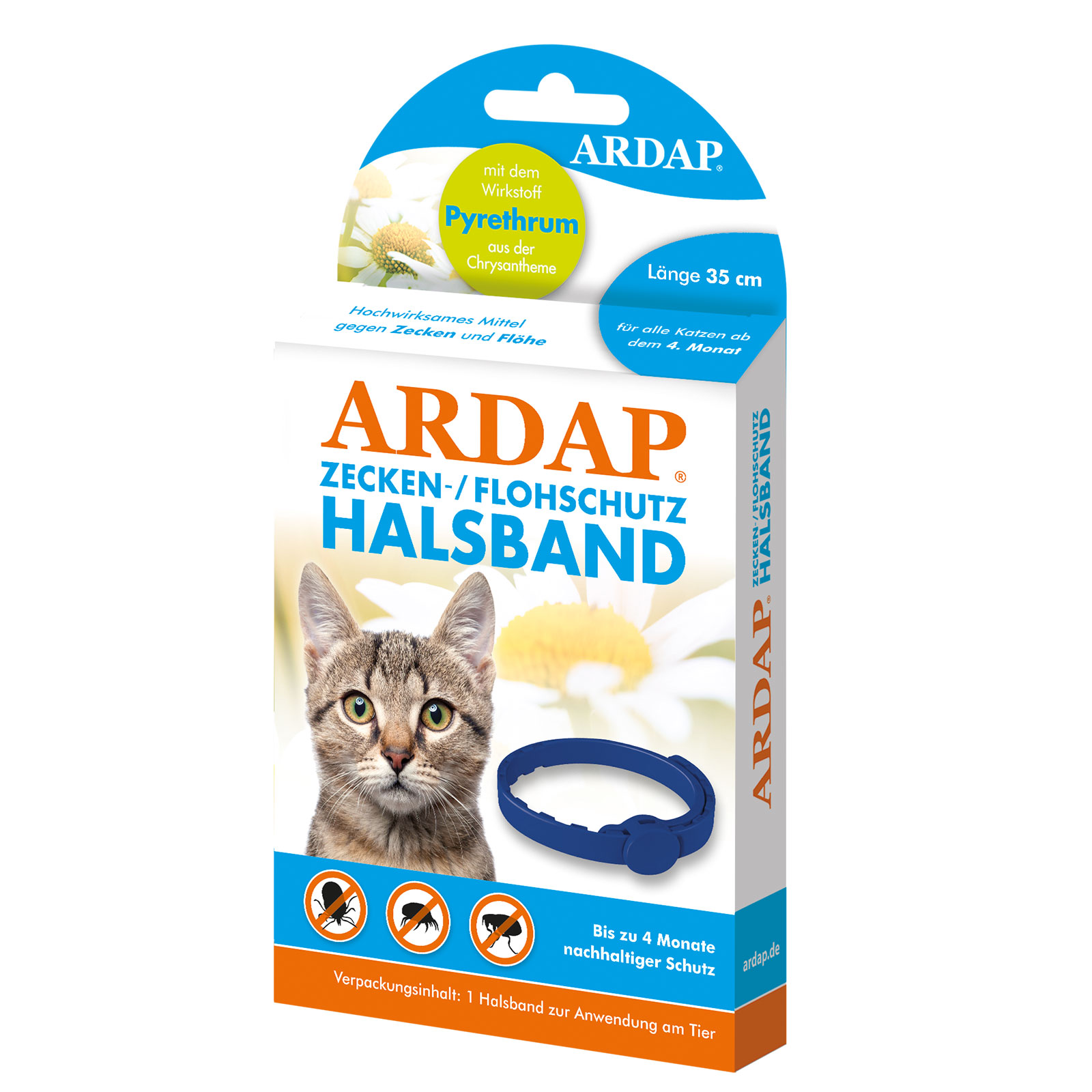 Ardap® Zecken- und Flohschutzhalsband