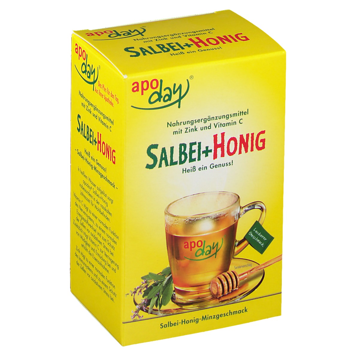 apoday® Salbei+ Honig mit Vitamin C + Zink
