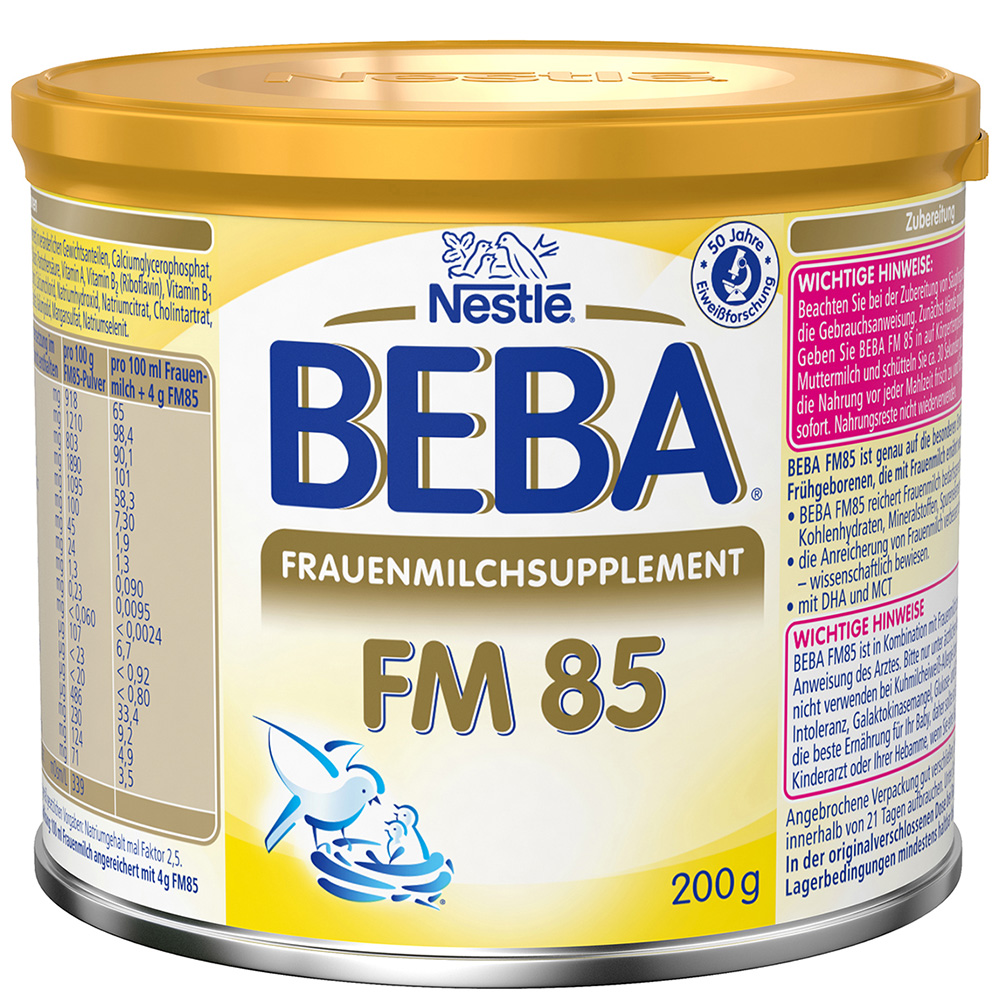 Nestlé Beba® Frauenmilchsupplement FM 85 von Geburt an