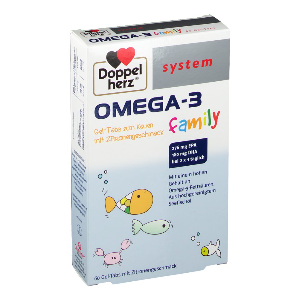 Doppelherz® system OMEGA3 family + 250 ml DOPPELHERZ Energie family