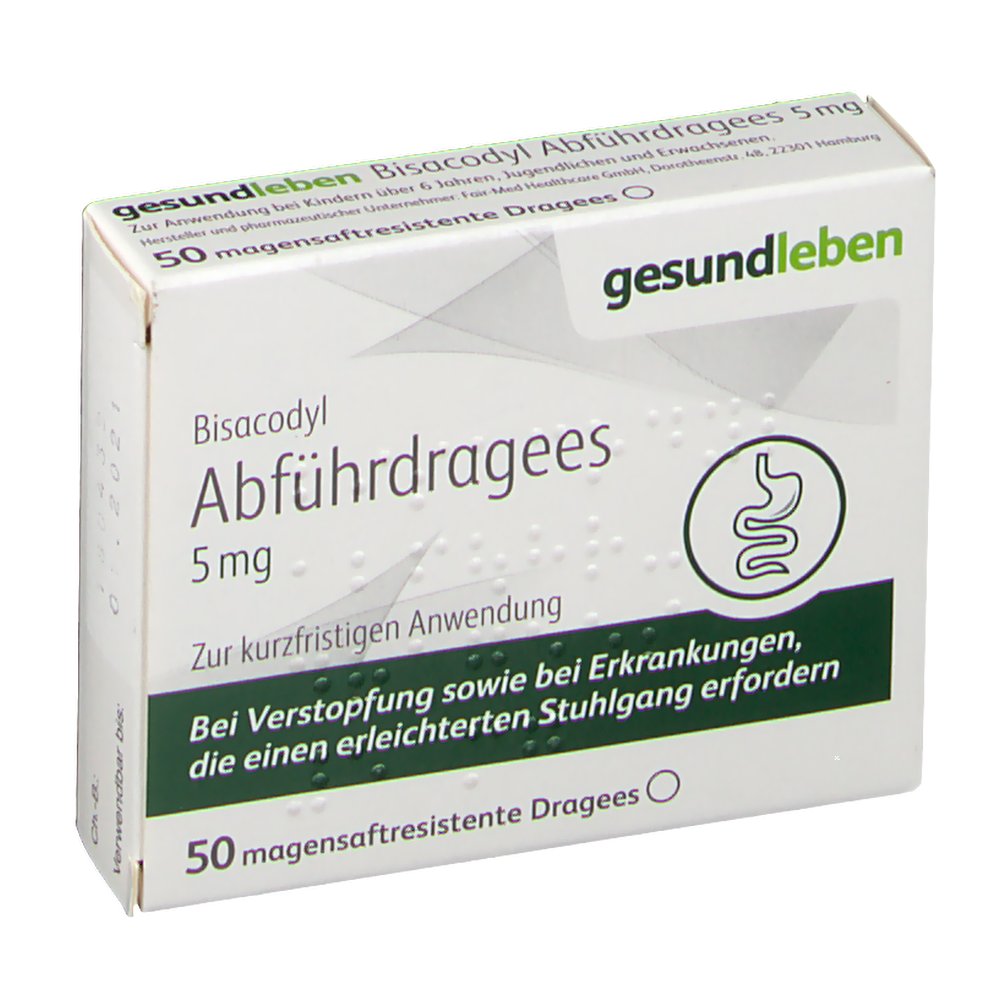 Bisacodyl Abführdragees 5 mg