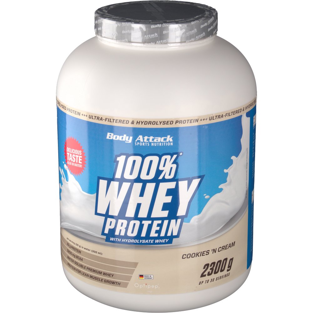 Body Attack 100 Whey Protein Cookies´n Cream Pulver