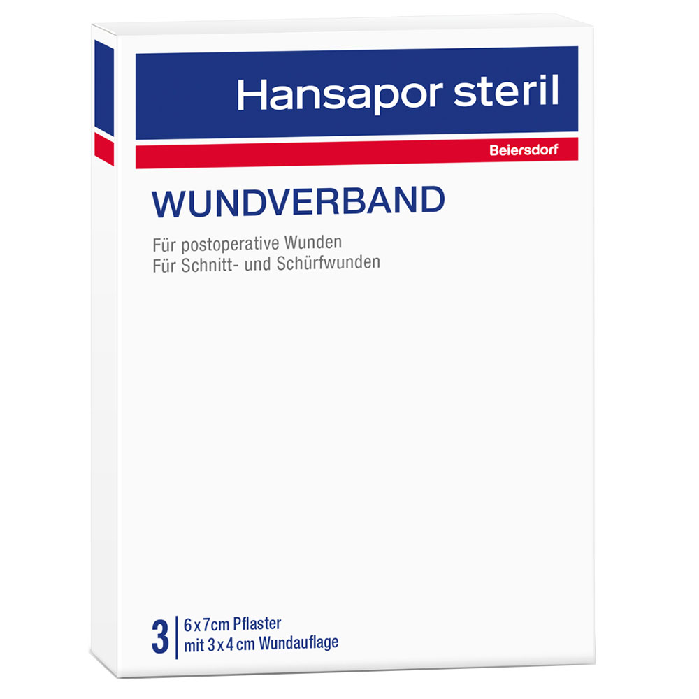 Hansapor steril Wundverband 6 x 7 cm