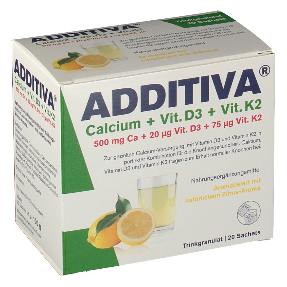 ADDITIVA® Calcium + Vit. D3 + Vit. K2