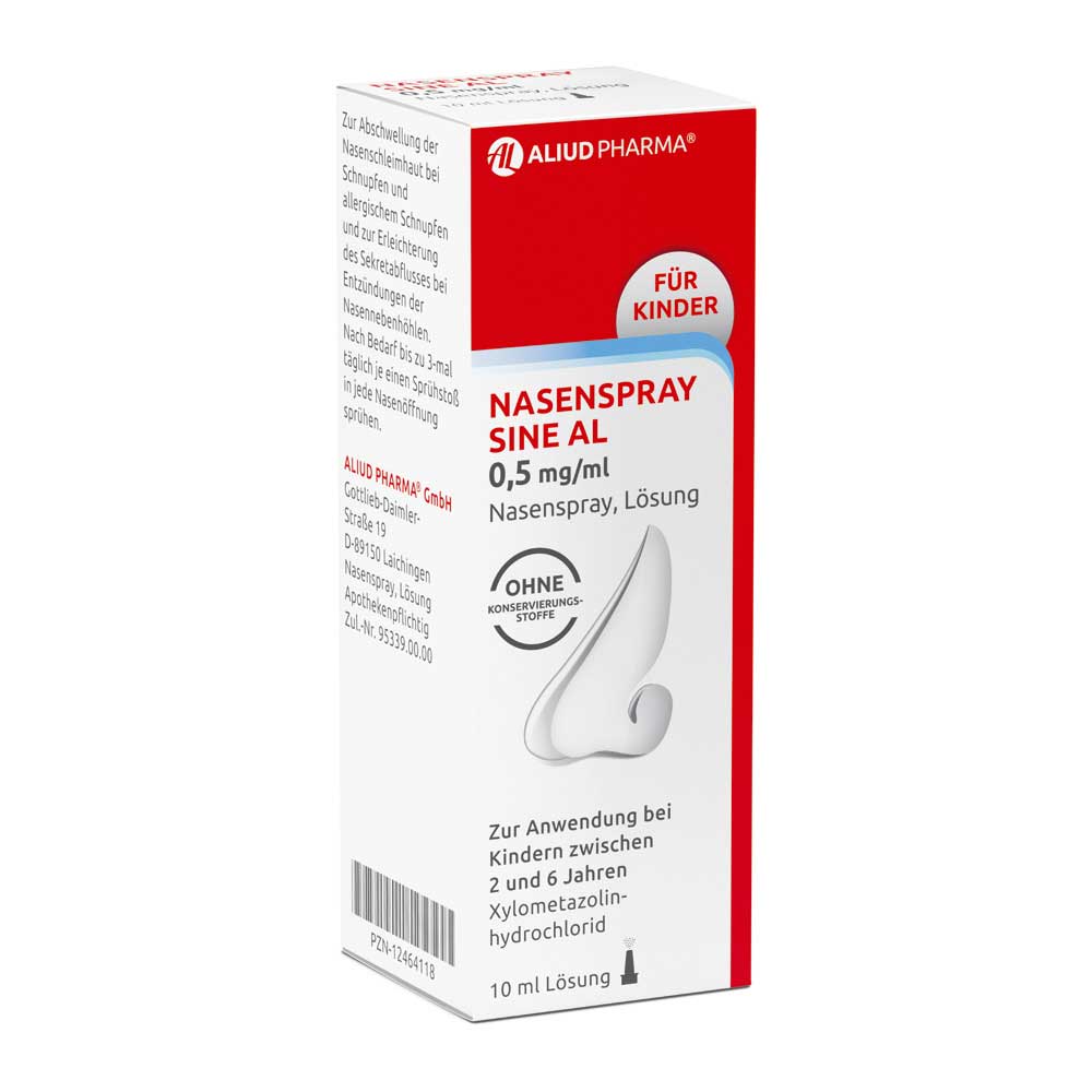 Nasenspray Sine AL 0,5 mg/ml für Kinder